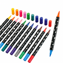 Canetas para Colorir com Glitter 2 pontas com 48 Cores